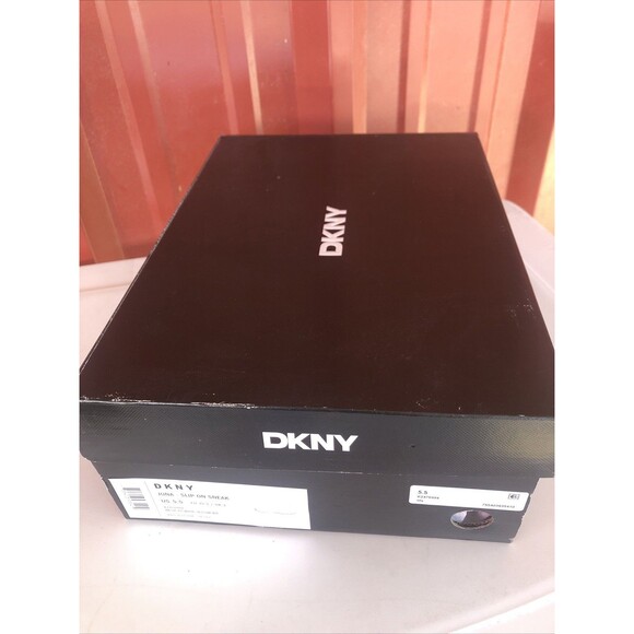 DKNY Juna Slip On Sneak Athletic Sneaker Sz 5.5 Yellow, White, & Metallic NEW!! - Picture 7 of 7